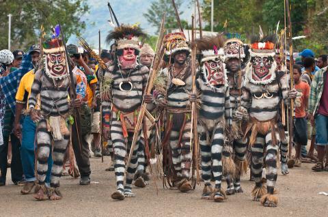 Cérémonie en Papouasie Nouvelle-Guinée
